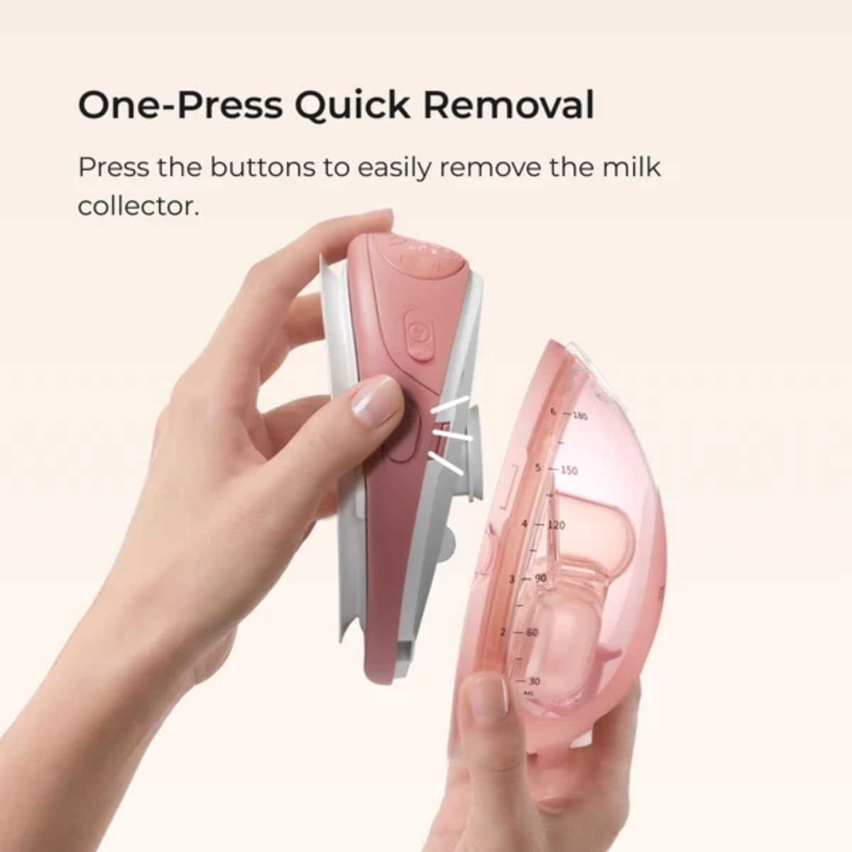 Momcozy Wellness 1 Warm-Massage Wearable Breast Pump - Synchronized Massage & SoftPulse Suction